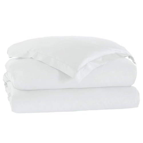 CharlottelyHues 3 Piece Duvet Set 100% Egyptian Cotton Breathable Soft Duvet Cover Set with Zipper & Corner Ties Quilt Cover Sateen Weave Durable Duvet - Queen/Full (Bright White) - color: White, size: 3 Pc Duvet Set - Queen / Full