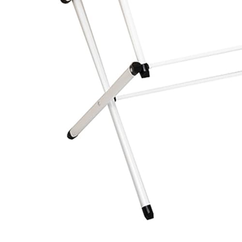 Honey-Can-Do 3-Tier Oversized Clothes Drying Rack, 31" Wide, No Assembly | Oversized 31" x 42" rack with 26 ft of drying space for bedding and large loads. Sturdy metal frame folds flat fast. - color: White, size: 31" W
