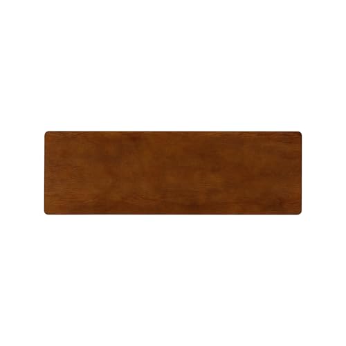 Flow 47-Inch Console Table, Modern Solid Wood Entryway Table with Hidden Drawer, Waterproof & Heat Resistant, Narrow Table for Hallway, Living Room & Foyer, Dark Walnut - color: Dark Walnut, size: 47 Inch, style: Console