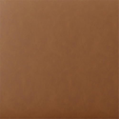 Studio Living Warren 18" Cube Ottoman, Urban Transitional, Fully Assembled, Vegan Leather Fabric, Carmel - color: Caramel