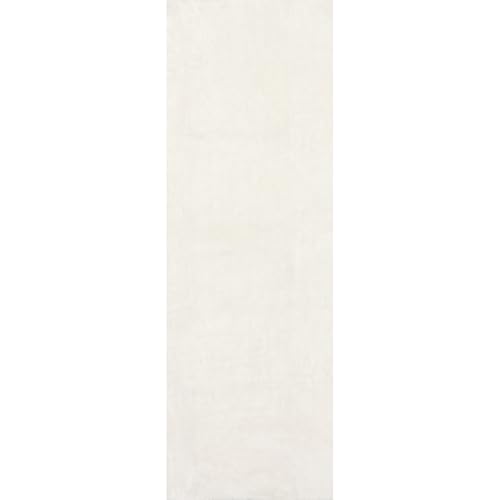 nuLOOM Loni Off White Solid Washable Runner Rug, 2' x 10' - color: Off White, size: 2'6" x 10' (Rectangular)