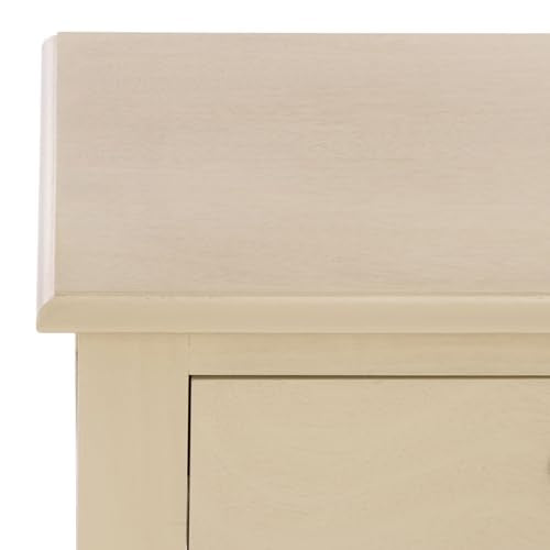 SAFAVIEH Furniture - Athena 2-Drawer Console Table - Sand - Solid Wood - Farmhouse Classic Design - Ideal for Entryway, Living Room, Hallway, 35.5" W x 13" D x 29.5" H (CNS5702E) - color: Sand
