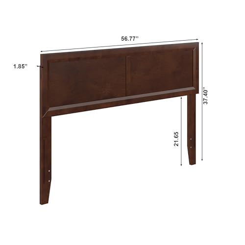 AFI, Sophia Adjustable Modern Full Wood Headboard, Walnut - color: Walnut, size: Full
