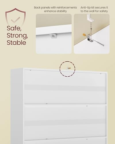 VASAGLE Bookcase Cube Shelf with 9 Compartments, 9.4 x 38.6 x 38.6 Inches | Bookshelf storage shelf, Cloud White, CUSTOS Collection, ULBC477W01 - color: Cloud White, size: 9 Cubes (9.4"D x 38.6"H), style: 1 Pack