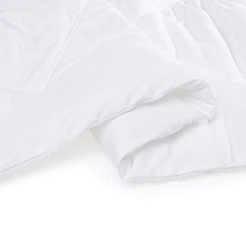 Amazon Basics Reversible Lightweight Microfiber All Season Comforter Blanket, Twin/Twin XL, White - color: White, size: Twin/Twin XL