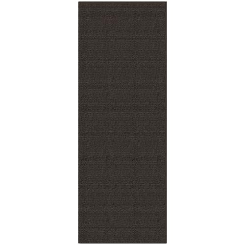 Washable Runner Rug, Non Slip Entryway Rug, 2x6 Ft, Taupe/Coffee | Washable Braided Runner Carpet, Non Slip Rubber Dot Backed, For Hallway, Kitchen, Entryway, Bedroom, Laundry Room, Foyer - color: Taupe/Coffee, size: 2' x 6' (Rectangular)