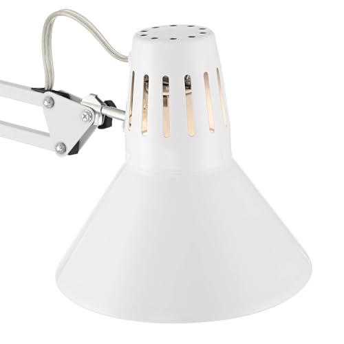 Shoup 33 1/2" Large Architect Desk Lamp Adjustable Height USB Ports A+C | Modern Charging White Home Office Living Room Bedroom Bedside Nightstand House