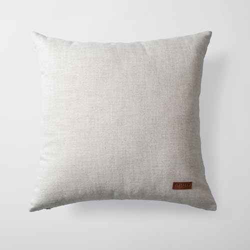 Throw Pillow Covers 20x20 Inch, Pack of 1 Textured Linen Blend with Woven Stripe, Decorative Throw Pillow Case for Couch Sofa, Elegant Design, Combos, Navy Blue 20x20 Inch - color: Navy Blue, size: 20" x 20" (Pack of 1)