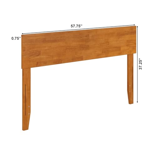 AFI, Orlando Full Adjustable Modern Wood Panel Headboard, Light Toffee - color: Light Toffee, size: Full