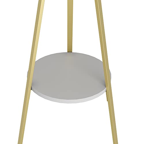 HOME BI Coat Rack Hat Stand Free Standing Display Hall Tree Metal Hat Hanger Garment Storage Holder with 9 Hooks for Clothes Hats and Scarves in Gold,17.72" Wx17.72 Dx70.87 - color: Gold