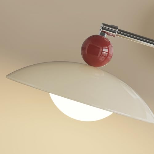 Adjustable Swing Arm Wall Sconce Chrome Wall Mounted Reading Lights for Bedroom Hardwired Nordic Modern Wall Lighting Long Arm Industrial Wall Lamp for Bedroom Bedside Headboard