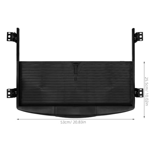Cabilock Under Desk Keyboard Tray Mount System with Slide-Out Drawer for Office Desk Space-Saving Abs Keyboard Holder with Sturdy Wear-Resistant Material Compact Organizer for Computer