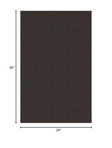 Washable Entryway Rug, Non Slip Doormat, 2x3 Ft, Taupe/Coffee | Washable Braided Small Area Rug, Non Slip Rubber Dot Backed, For Kitchen, Foyer, Front Door, Porch, Bathroom, Bedroom - color: Taupe/Coffee, size: 2' x 3' (Rectangular)