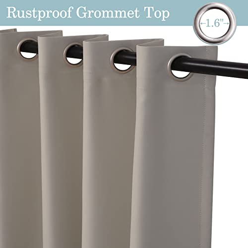 Fcosie Blackout Room Divider Curtains Taupe Privacy Curtain for Living Room/Bedroom Window/Closet, Blackout Divider for Room Separation Wall Divider Curtain, 5.8ft Wide x 8ft Tall, 1 Panel - color: Taupe, size: 70"W x 96"L (Pack of 1)
