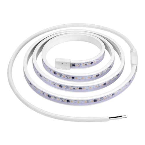 Maxxima 60 in. Hardwired LED Under Cabinet Strip Light, 2300 Lumens, 3000K | Warm White, Kitchen and Living Room 120V White Cove Lighting, No Power Supply Needed - size: 60 Inch