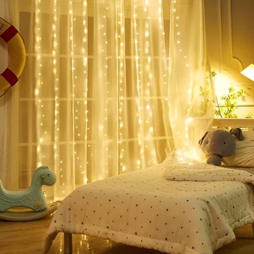 33Ft 100LED Plug-in Waterproof Fairy String Lights with 8 Lighting Modes - Indoor & Outdoor Decor for Bedroom, Girl’s Room, Garden, Party, Christmas - Warm White Twinkle Lights - color: 33FT Warm White