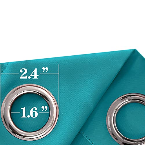 Mrs.Naturall Bathroom Window Curtain,Ocean Themed Short Curtains for Laundry Room Bedroom Kitchen 45 Inch Length,Sea Turtle Green Teal - color: Teal, size: 34"W x 45"L (Pack of 2)