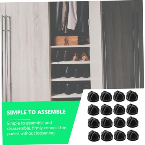 Lurrose 16pcs Sturdy Plastic Wire Cube Connectors for Modular Closets Sturdy Organizer Connectors Easy Assembly Storage Shelving System for Home and Office