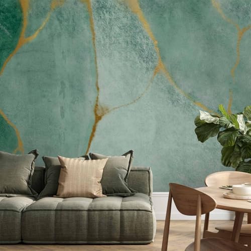 Premium Wall Mural Abstract 79x55 in - Non-Woven Wallpaper Fleece Wall Decor Photo Print Picture Image Design Home Marble Turqoise Like Painted a-A-10224-a-a - color: #11, size: 79"Wx55"H PREMIUM