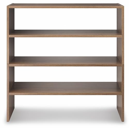 Whitmor Wood Stackable 2-Shelf Shoe Rack, Walnut, 31 inches,2 Pack - color: Brown, size: 31 INCH X2