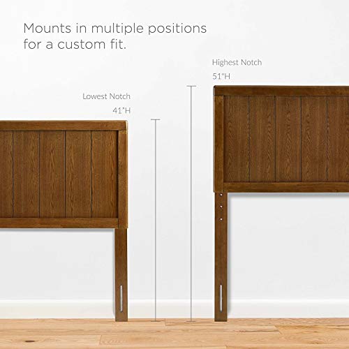 Ergode Robbie Wood Twin Headboard - Timeless Elegance, Organic Allure - Easy Assembly