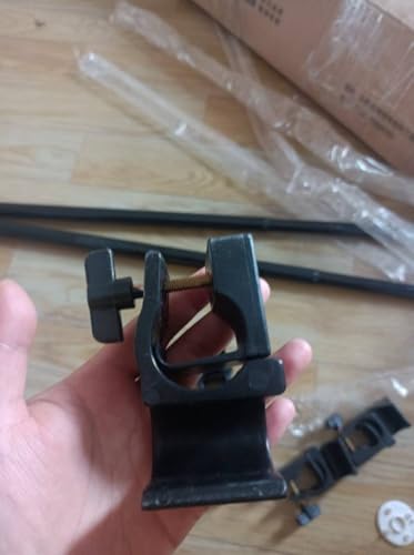 Heavy-Duty Floor to Ceiling Drying Rack, 2 Tier Adjustable Freestanding Clothes Organizer with Double Rods, 220.46LBS Capacity No-Drill Closet Rack for Home Use(Black)