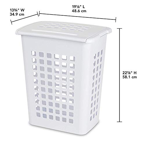 STERILITE 12238004 Rect Laundry Hamper