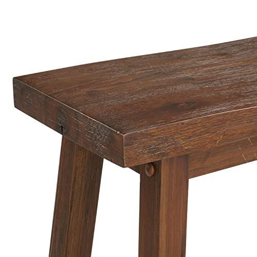 Boraam Sonoma Bench, 9"D x 33"W x 24"H, Chestnut - color: Chestnut