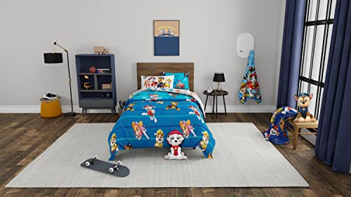 Paw Patrol Kids Bedding Super Soft Comforter and Sheet Set with Sham, 5 Piece Twin Size, (100% Officially Licensed Nickelodeon Product) By Franco - color: Paw Patrol, size: Twin