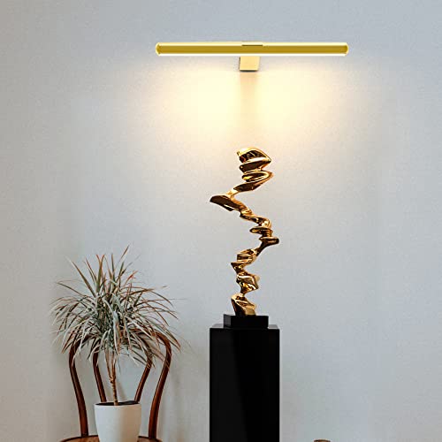 Battery Operated Picture Light Painting Light with Remote, 16'' Wall Art Gallery Display Light,Full Metal Dimmable 300LM Wall Light for Picture Painting Dartboard Gallery Art - color: Gold, size: 16inch Standard 1-Pack