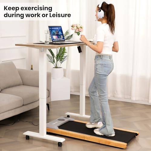 Electric Standing Desk with Wheels, 63'' x 24'' Standing Desk Adjustable Height with Charging Station, 2 USB Ports, 3 Power Outlets, 4 Caster, 27''-46'' Lifting Range Stand up Desk(Oak) - color: Gery, size: 63 x 24''