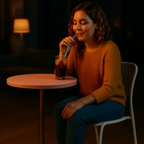 Magshion 23.5" Round Adjustable Height Bar Table, 27.5"-36" Range, 360° Swivel MDF Top Pub Table for Dining, Café, Cocktail, Pink - color: Pink, size: 23.5 in