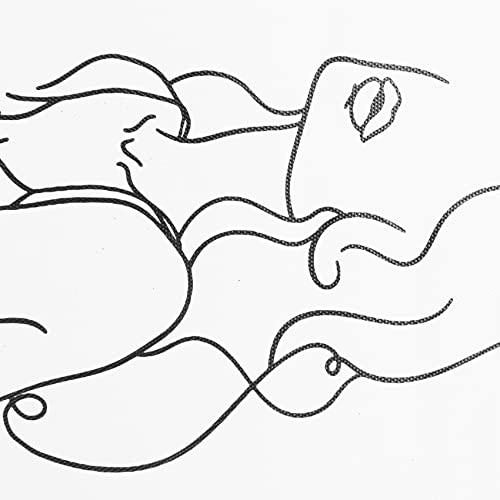 Hbaebdoo Minimalist Line Art Decorative Prints Set of 4 Aesthetic Drawing Poster Black/White Prints 8inch x 10inch Unframed