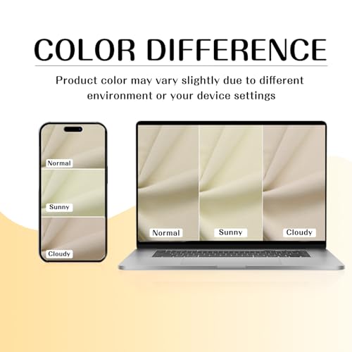 ChrisDowa Room Darkening Curtains for Bedroom and Living Room 50 Inch Long | 2 Panels Set, Thermal Insulated, Noise Reducing, Grommet, Blackout, Window Treatment Drapes, Beige, 29 x 50 Inch - color: Beige, size: 29"W x 50"L (Pack of 2)