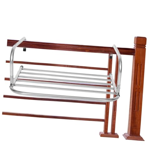 Alipis Foldable Stainless Steel Drying Rack Indoor Clothes Airer for Balcony and Windowsill Retractable Design for Versatile Use and Rustproof