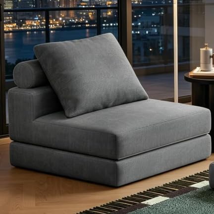 Folding Sofa Bed - color: Grey