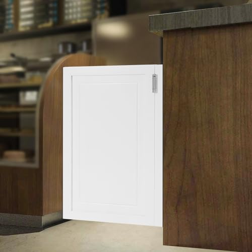 Room Divider Door White | Black Space Saving Sliding Partition Door for Doorways | Farmhouse Style Half Door w/Pull Rope | No-Drill Interior Door for Home Office & Studio (White, 21.65X35.4in) - color: White, size: 21.65X35.4in