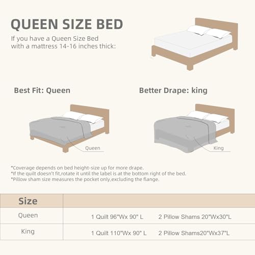 DJY Brown Quilts Queen Size Floral Leaves Bedspread Reversible Coverlet Set, Fall Quilt Bedding Set 3 Pieces Soft Lightweight Botanical Bedding Cover 96''x90'' - color: Brown White, size: Queen