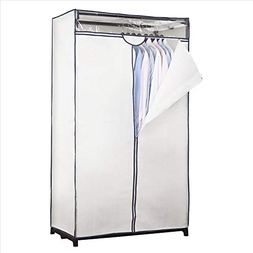 Simplify 36" Wide Portable Closet | Great for Clothes | Accessories | Heavy Duty | Hanging Rod | Easy to Assemble | Dimensions : 36” x 63” x 19” | White - color: White