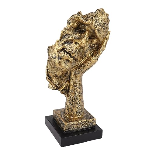 Abstract Craft Sculpture | Handmade Art Decor for Living Room/Study/Office | Vintage Bookshelf Ornament with Secure Base, 12.5x11.5x32cm