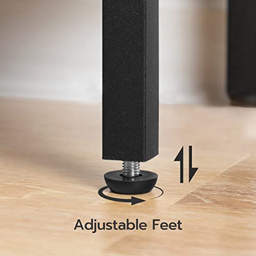 HOOBRO Narrow Console Table, 29.5" Small Entryway Table, Thin Sofa Table, Side Table, Display Table, for Hallway, Bedroom, Living Room, Foyer, Greige and Black BG75XG01 - color: Greige + Black