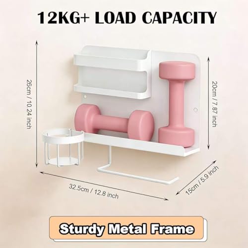 Floating Bedside Wall Organizer & Dorm Decor - Dorm Room Essential