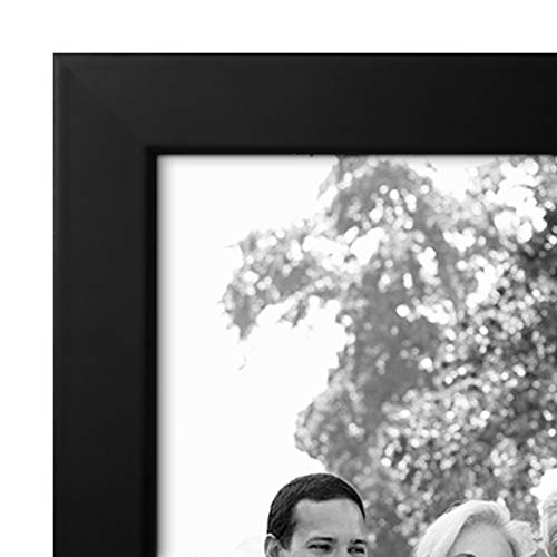 Americanflat Set of 10 Picture Frames with Shatter-Resistant Glass - Gallery Wall Frame Set with Two 8x10, Four 5x7 and Four 4x6 Frames - Signature Collection - Black - color: Black, style: 10 Pack