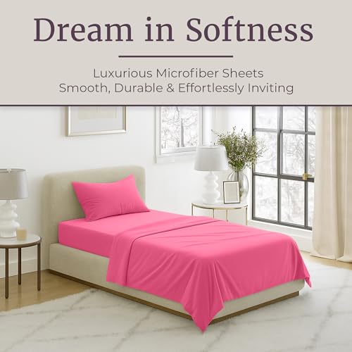 Lavish Home Series 1200 3-Piece Somerset Homelet Set, Twin, Pink - color: Pink, size: Twin