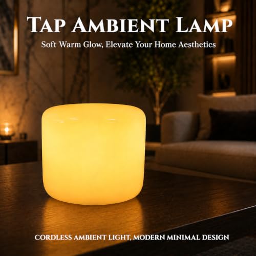 100% Marble Touch Pat Lamp, Unique Natural Stone Small Night Table Lamp, Type-C Rechargeable 3-Way Dimmable Bedside Lamp, Warm Ambient Lighting for Bedroom (Tangerine Jade) - color: Tangerine Jade