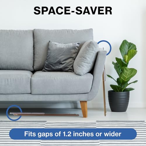 Japard Folding Couch Table Heavy Duty Metal Frame 660lbs, Portable Laptop Desk for Small Spaces, Sofa Side Table for Eating, No Assembly Required (1-Pack, Marble White) - color: White Marble - 1 Pack