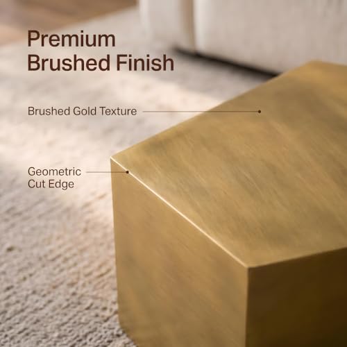 Geometric Nesting Coffee Table Set of 2 with Drawer, Gold | 33.15"&14.57", Modular Nesting Table, Drawer Storage, Faceted Polyhedral Artisan Center Table, No Need Assembled, Living Room - color: 33.15" & 14.57" Geometric Nesting Coffee Table
