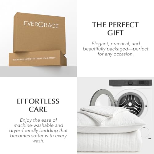 EVERGRACEHOME 100% Cotton Modern Lines Quilt Set Queen Size, Bright White | Pre-Washed Soft Cotton, Striped Coverlet Bedspread, 3 Piece Lightweight Bedding Set for All Season, with 2 Pillow Shams - color: Bright White, size: Full/Queen (92" X 92")