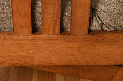 Kodiak Furniture Monterey Futon Set, No Drawers, with Barbados Base and Marmont Mocha Mattress - color: Marmont Mocha, size: No Drawers, style: Barbados Finish