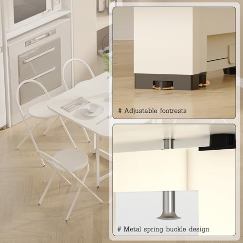 Space Saving Drop Leaf Table, Easy Movement, Compact Dining Table,Seats 2-6, Sturdy Wood Top, Sturdy Duty Drop Leaf Tables, Suitable for Kitchen, Dining Room, Studio(1.2m) - size: 1.2m